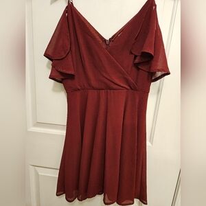 Charlotte Russe Dress, Dark Red